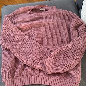 Maurices Dusty Rose Crew Neck Sweater